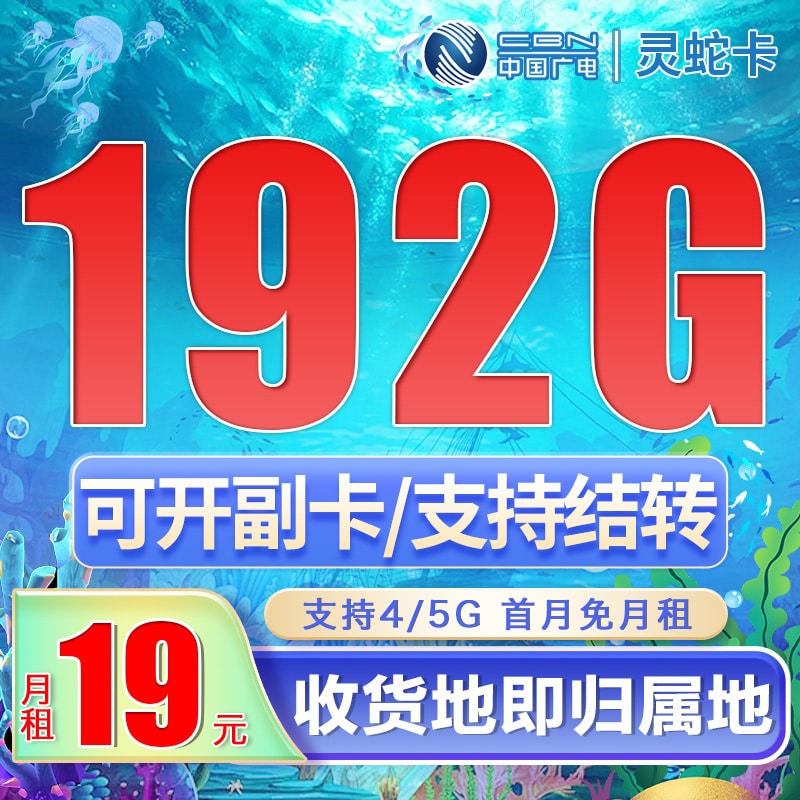 卡世界广电灵蛇卡-卡片图流量卡办理